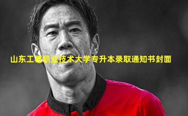 山东工程职业技术大学专升本录取通知书封面