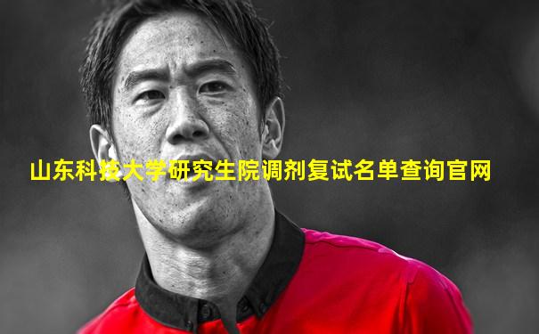 山东科技大学研究生院调剂复试名单查询官网